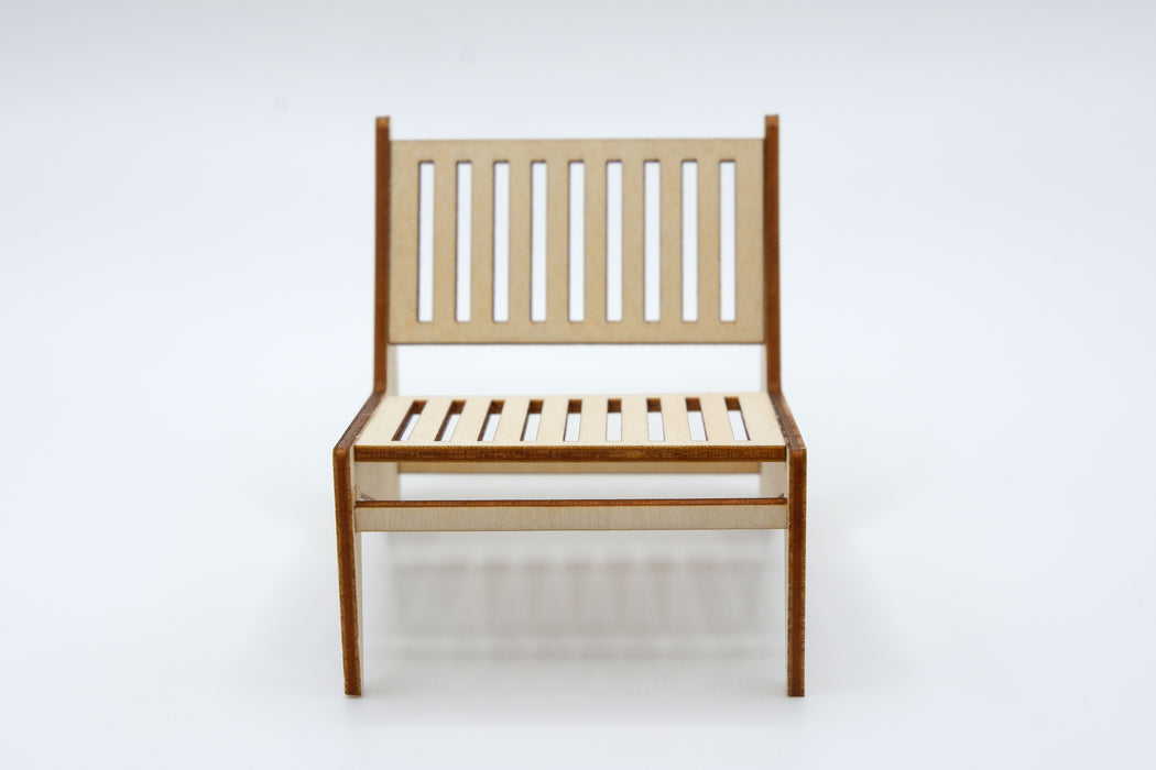 Mid-Century Modern Chair and Cushions Kit - 1:12