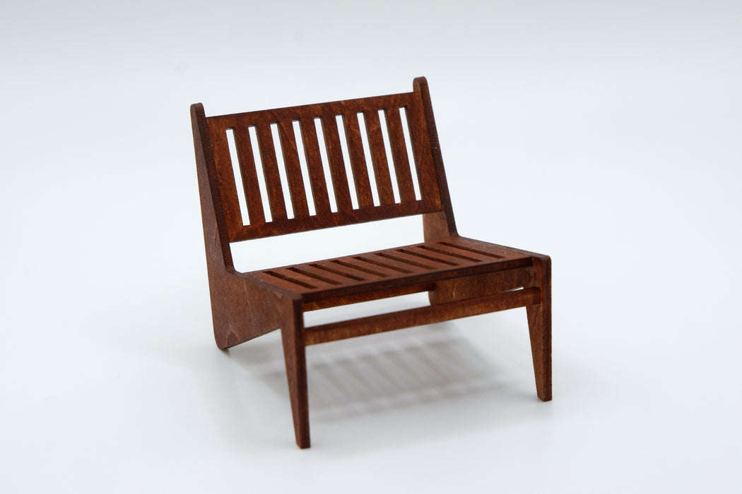 Mid-Century Modern Chair and Cushions Kit - 1:12