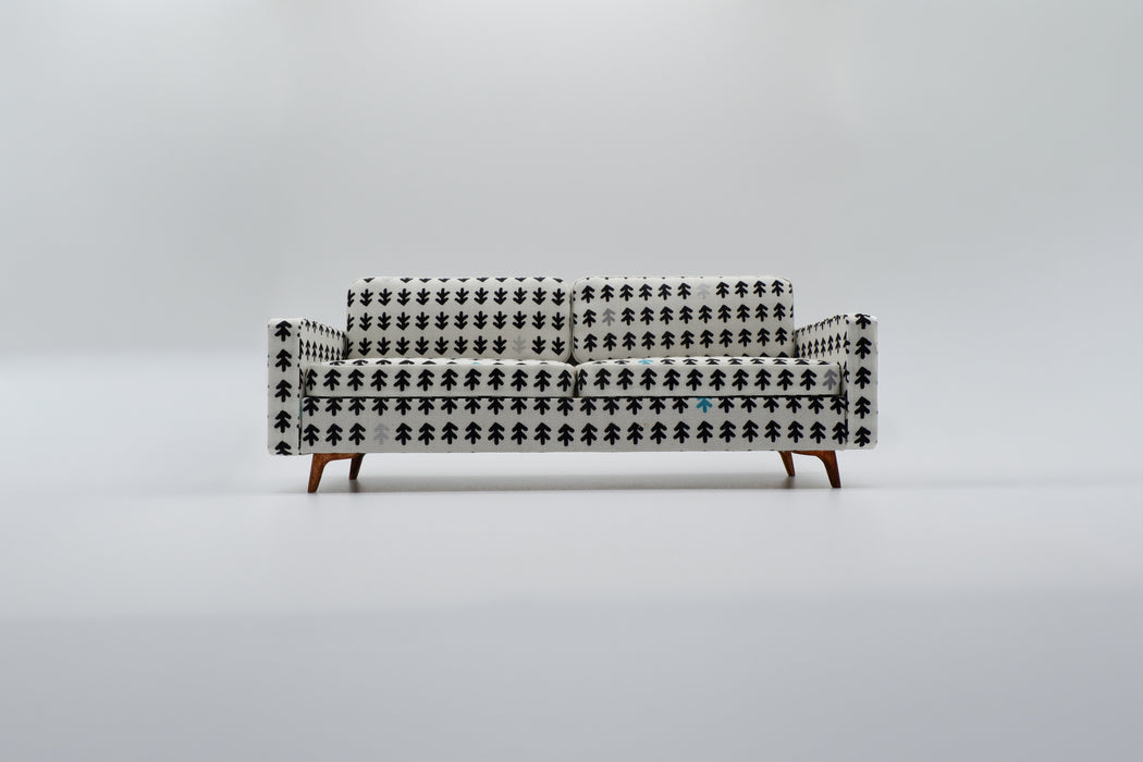 Winter Mid-Century Modern Sofa - 1:12