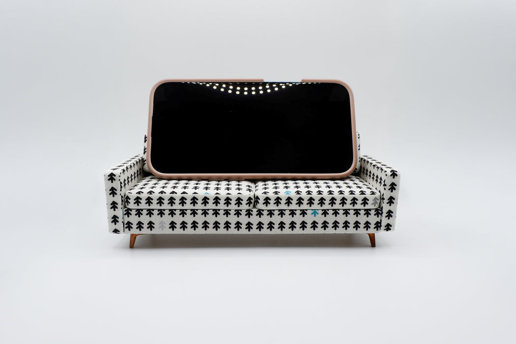Winter Mid-Century Modern Sofa - 1:12