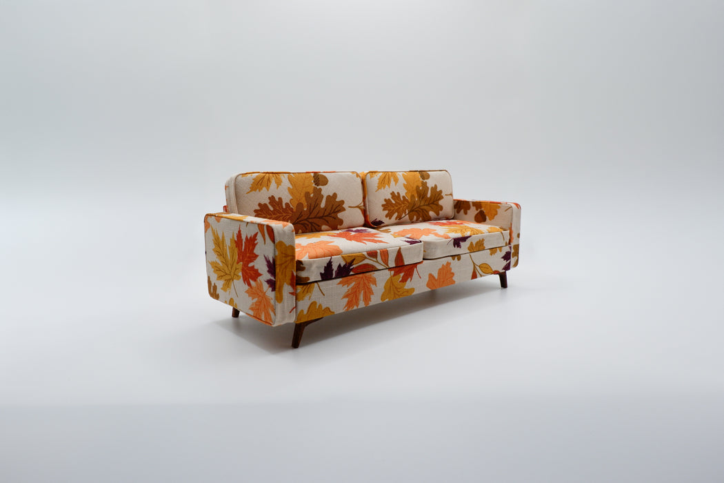 Fall Leaves Mid-Century Modern Sofa - 1:12
