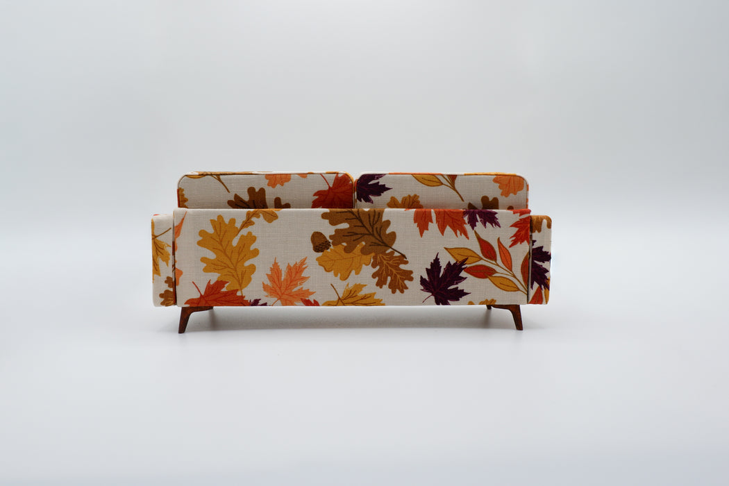 Fall Leaves Mid-Century Modern Sofa - 1:12