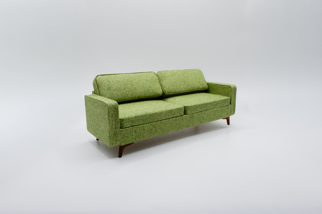 Green Mid-Century Modern Sofa - 1:12